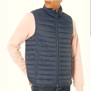 Gap Windproof Water Resistant Fabric Puffer Quilted Dark Blue Men's Vest XL